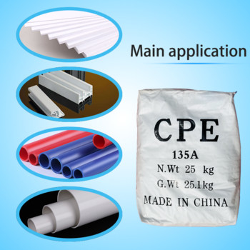 Tensile Strength ≥6.0Mpa Density 1.35 G/cm3 And Low Volatile CPE 135A For Plastic Products