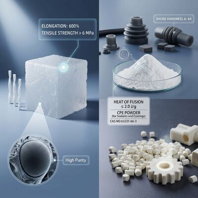Quality PVC Plastic Steel Profile CPE 135A High Density Impact Modifier White Powder for Window Door Systems factory